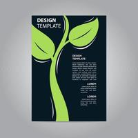 flyer broschüre poster go green natur modernes design vorlage abstrakter geschäftsdruck vektor
