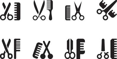 uppsättning frisörverktyg och tillbehör vektor