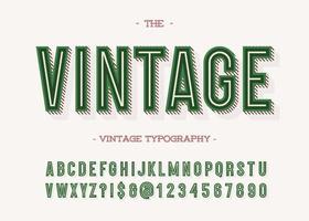 vintage schrift trendige typografie. vektor
