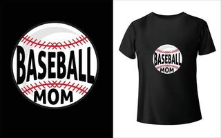 Baseball-Mutter-T-Shirt 1-15 Baseball-Mutter-T-Shirt Designvektor, Baseball-Mutter - Baseball-Design vektor