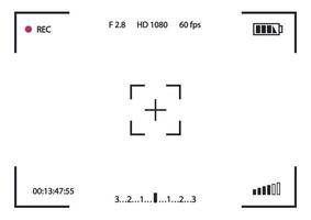 inspelningsram kamera vektor