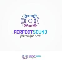 perfektes Sound-Logo-Set mit dynamischem Symbol vektor