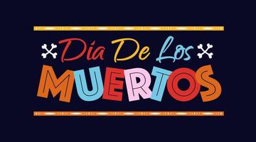 dia de los muertos-banner vektor