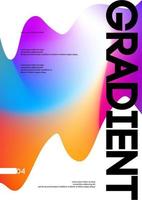 abstrakt flytande gradient banner mall vektor