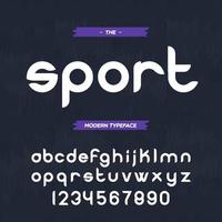 sport moderne schrift vektor