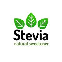 stevia lämnar naturligt organiskt sötningsmedelsersättning vektor