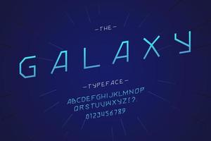 galax vektor typsnitt modern typografi