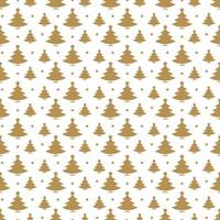 weihnachtsbaum nahtlose muster goldart für grußkarte vektor