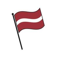 einfaches Flaggensymbol vektor