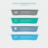 Business-Infografik-Vorlage mit Symbol, Vektorgrafiken vektor