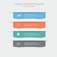 Business-Infografik-Vorlage mit Symbol, Vektor-Design-Illustration vektor