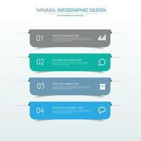 Business-Infografik-Vorlage mit Symbol, Vektor-Design-Illustration vektor