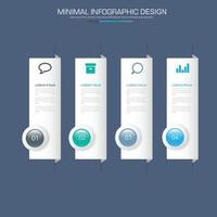 business infographic mall med ikon, vektor design illustration