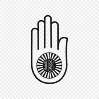 symbol för jainism vektor