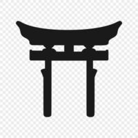 Symbol des Shinto isoliert vektor