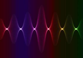 bunte Soundwaves Hintergrunddesign vektor