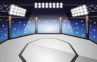 mma arena bühnenhintergrund vektor