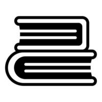 Bücher-Vektor-Glyphen-Symbol, Schul- und Bildungssymbol vektor