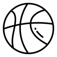 Symbol für Basketball-Vektorlinie, Symbol für Schule und Bildung vektor