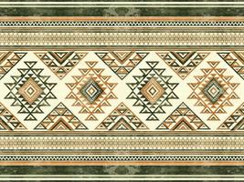geometrisches ethnisches Muster nahtlose Farbe orientalisch. nahtloses Muster. design für stoff, vorhang, hintergrund, teppich, tapeten, kleidung, verpackung, batik, stoff, vektorillustration