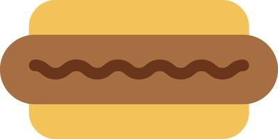 Hotdog-Vektorillustration auf einem Hintergrund. Premium-Qualitätssymbole. Vektorsymbole für Konzept und Grafikdesign. vektor