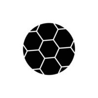 Ball-Icon-Vektor. Sport, Fußball. solider Icon-Stil. einfaches Design editierbar. entwerfen Sie einfache Illustration vektor