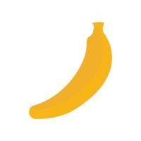 Bananen-Icon-Vektor. Obst, vegetarisch. flacher Symbolstil. einfaches Design editierbar. entwerfen Sie einfache Illustration vektor