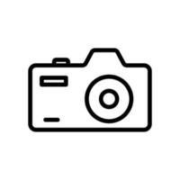 Kamera-Icon-Vektor. Fotografie. Liniensymbolstil. einfaches Design editierbar. entwerfen Sie einfache Illustration vektor