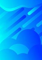 blauer Farbverlauf himmelblauer abstrakter Hintergrund. kann als Tapete, Poster oder etwas anderes verwendet werden vektor