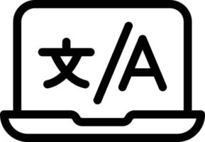 laptop-vektorillustration auf einem hintergrund. hochwertige symbole. vektorikonen für konzept und grafikdesign. vektor