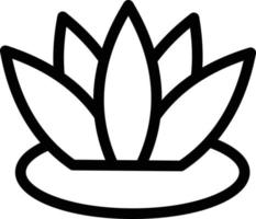 lotus-vektorillustration auf einem hintergrund. hochwertige symbole. vektorikonen für konzept und grafikdesign. vektor