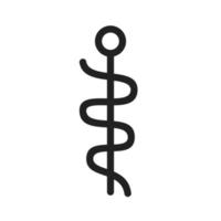 medizinisches Zeichen ii Liniensymbol vektor
