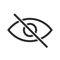 Sichtbarkeit Offline-Symbol vektor