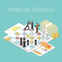 Zusammensetzung der Finanzstrategie vektor