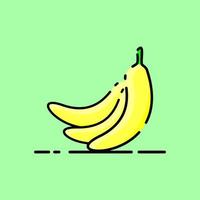 Bananen-Icon-Design vektor