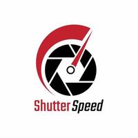 Shutter-Speed-Logo, Tachometer und Shutter-Logo, Inspirations-Logo-Konzept