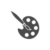 Farbpalette Symbol Logo Design Illustration vektor