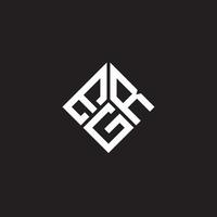 Egr-Brief-Logo-Design auf schwarzem Hintergrund. EGR kreatives Initialen-Buchstaben-Logo-Konzept. EGR-Briefdesign. vektor