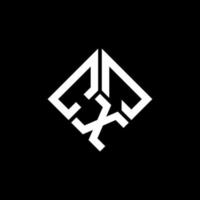 cxj-Buchstaben-Logo-Design auf schwarzem Hintergrund. cxj kreative Initialen schreiben Logo-Konzept. cxj Briefgestaltung. vektor