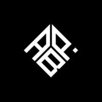 abp-Buchstaben-Logo-Design auf schwarzem Hintergrund. abp kreatives Initialen-Buchstaben-Logo-Konzept. abp Briefgestaltung. vektor
