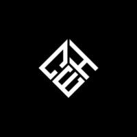 ceh-Brief-Logo-Design auf schwarzem Hintergrund. ceh kreative Initialen schreiben Logo-Konzept. ceh Briefgestaltung. vektor