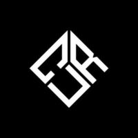 Cur-Brief-Logo-Design auf schwarzem Hintergrund. Cur kreative Initialen schreiben Logo-Konzept. Cur-Brief-Design. vektor