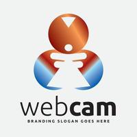Logo der digitalen Webkamera-Technologie vektor