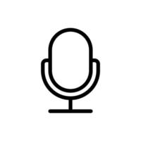 Mikrofon oder Logo isolierte Zeichensymbol-Vektorillustration vektor