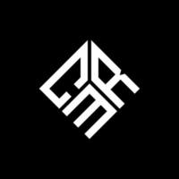 cmr-Buchstaben-Logo-Design auf schwarzem Hintergrund. cmr kreative Initialen schreiben Logo-Konzept. cmr Briefgestaltung. vektor