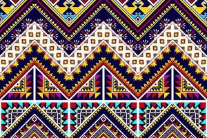 Ikat abstraktes geometrisches ethnisches Musterdesign. aztekischer Stoff Teppich Mandala Ornament ethnische Chevron Textildekoration Tapete. Stammes-Boho einheimischer ethnischer Truthahn traditioneller Stickereivektor vektor