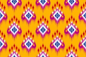 abstrakt geometrisk ikat etnisk mönsterdesign. Aztec tyg matta mandala ornament textil dekorationer tapet. tribal boho infödda etniska kalkon traditionell broderi vektor bakgrund