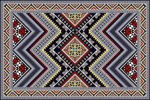 ikat ethnisches nahtloses musterdesign abstrakte geometrische aztekische stoffteppichverzierung chevron textildekoration tapete. Tribal Truthahn afrikanisch indianisch amerikanisch traditioneller Stickereivektor vektor