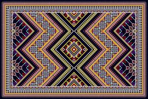 ikat etniska sömlösa mönster design abstrakt geometrisk aztekisk tyg matta prydnad chevron textil dekoration tapeter. tribal kalkon afrikansk indian amerikansk traditionell broderi vektor