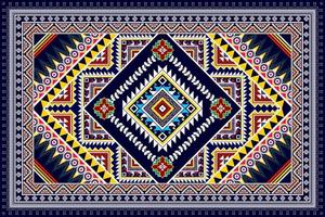 ikat ethnisches nahtloses musterdesign. aztekischer Stoff Teppich Mandala Ornamente Textildekorationen Tapete. tribal boho native ethnische türkei traditionelle stickerei vektor hintergrund